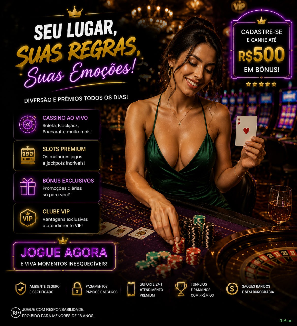 Comparação APP mobile vs versão web da 516bet